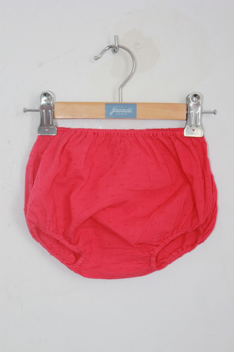 tweedelig zomers rood setje van bonton in maat 68 voor een baby meisje