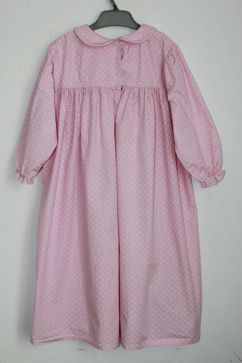 tweedehands katoenen roze nachthemd met lange mouwen in maat 98 van acanthe