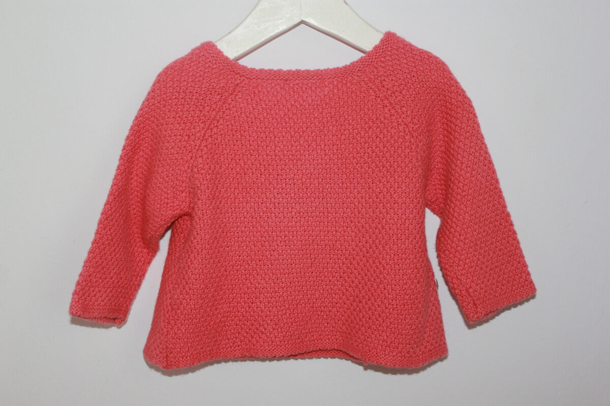 tweedehands koraalroze wikkelvestje in maat 62 van boutchou