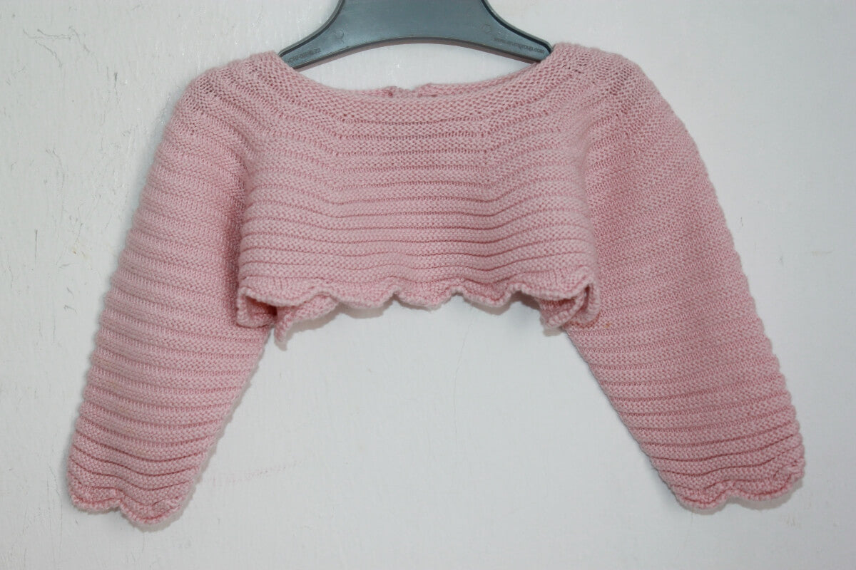 tweedehands roze bolero vestje in maat 62 van Carmen Taberner