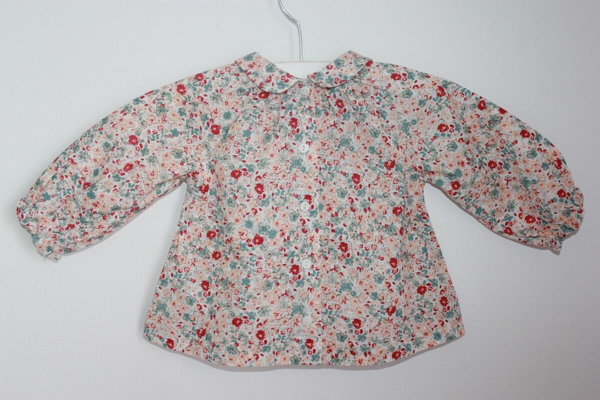 preloved katoenen liberty blouse in multicolour met lange mouwen in maat 62 van cyrillus