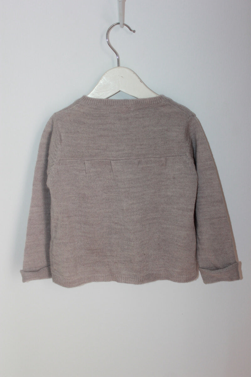 tweedehands beige gocco vest in maat 80 voor een baby meisje