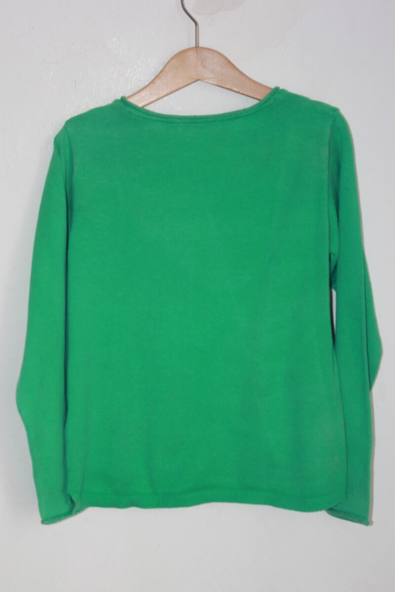 tweedehands groen vest in maat 128 voor een meisje van okaidi