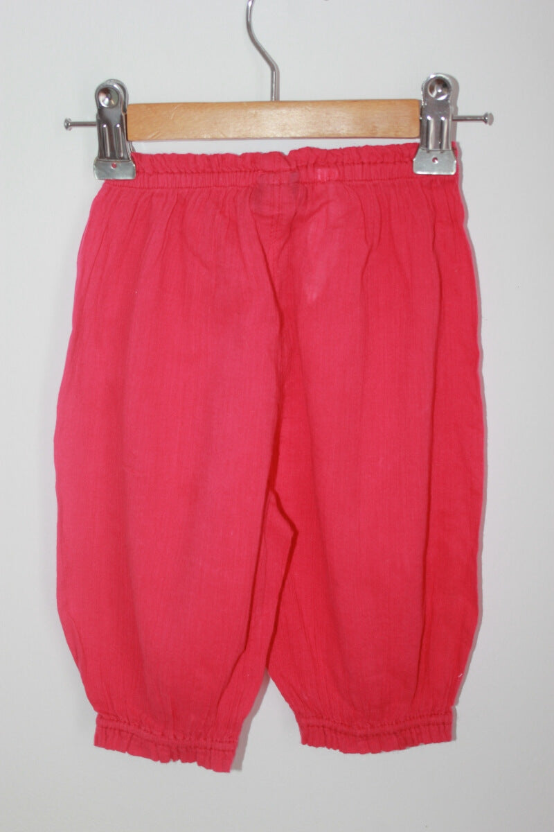 tweedehands katoenen fuchsia zomerse lange broek in maat 68 van sergent major