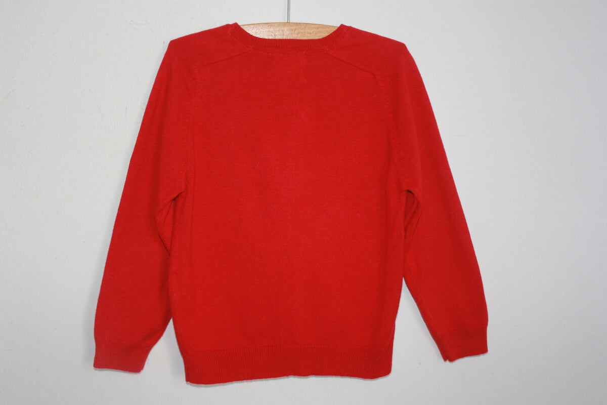 tweedehands-rood-vest-maat-104-meisje-zara