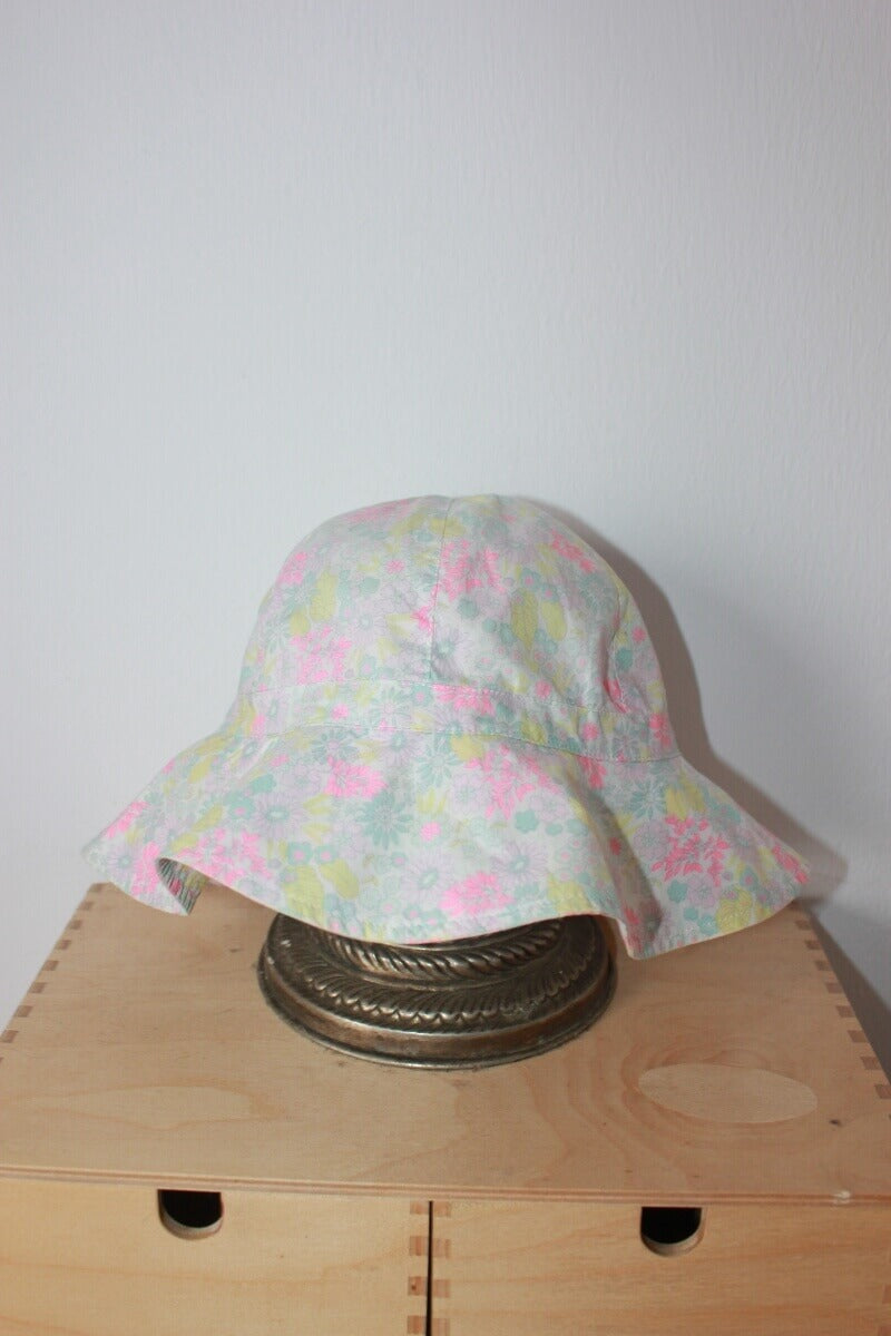 preloved katoenen gebloemde zonnehoed in multicolour van jacadi in maat 92 voor een meisje