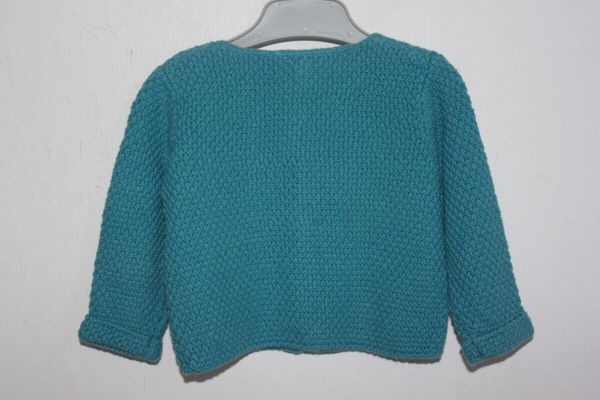 tweedehands turquoise vest in maat 68 voor een baby meisje van tex