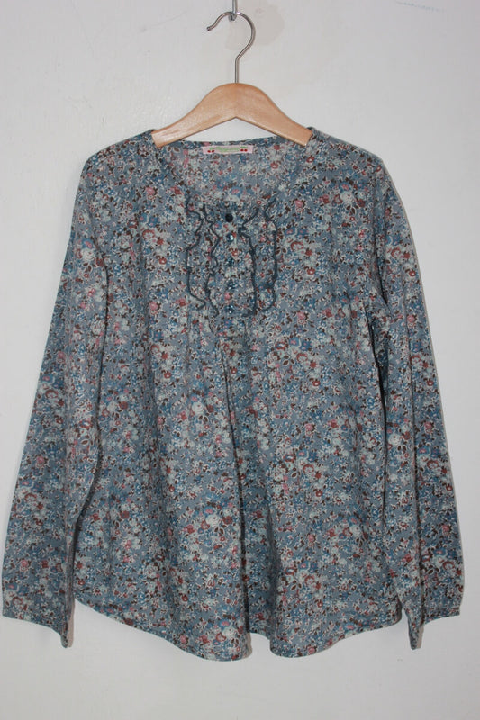 tweedehands liberty blouse in multicolour met lange mouwen van bonpoint in maat 152 voor een meisje