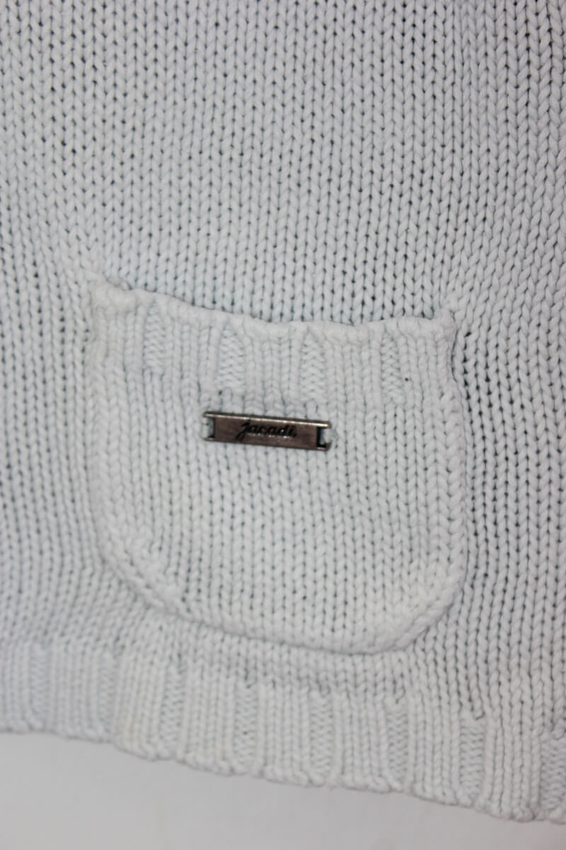 tweedehands katoenen lichtblauw vest in maat 74 voor een baby jongen van jacadi