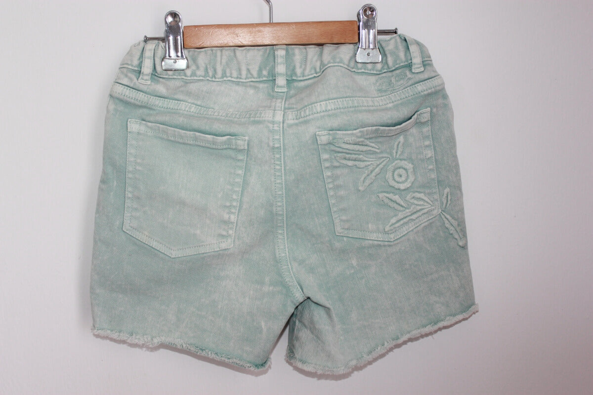 tweedehands lichtgroene korte broek van bonpoint in maat 152 voor een meisje