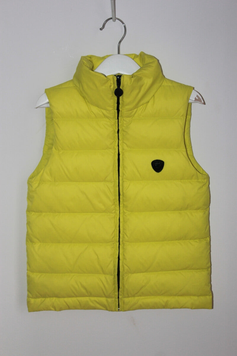 tweedehands gele bodywarmer van bonpoint voor een jongen in maat 104