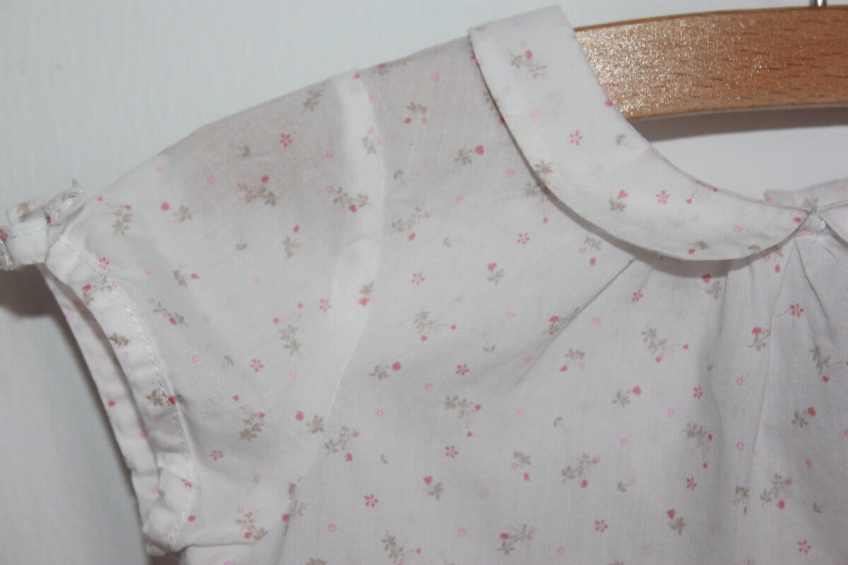 tweedehands zomerse witte gebloemde blouse maat 68 natalys