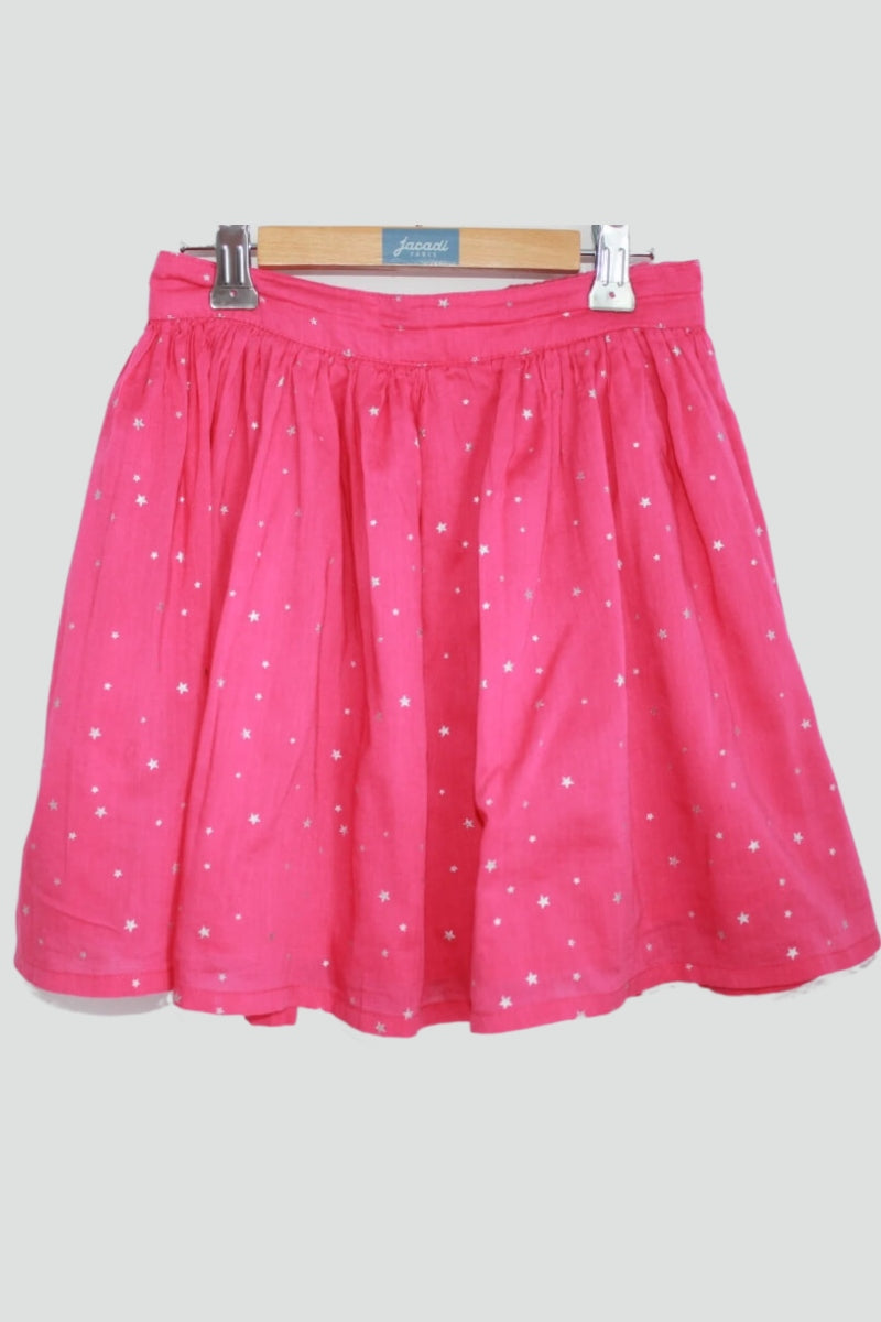 fuchsia-rok-zilveren-sterren-maat-140-meisje-zef