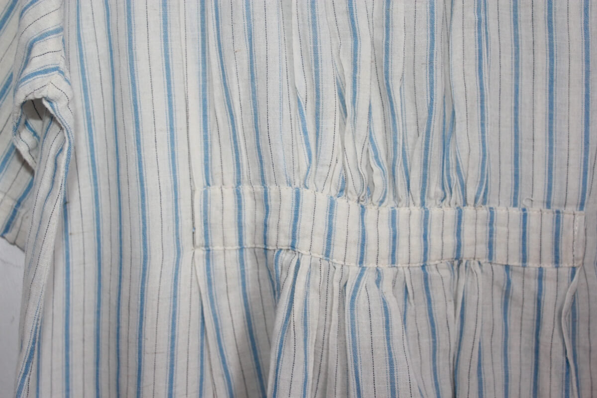 tweedehands zomerse gestreepte blouse in multicolour, met korte mouwen van noro, maat 140 voor een meisje