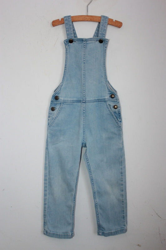 tweedehands denim salopette maat 110 bonton