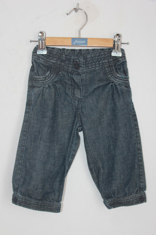 tweedehands katoenen jeans in maat 74  voor een baby meisje van bout´chou