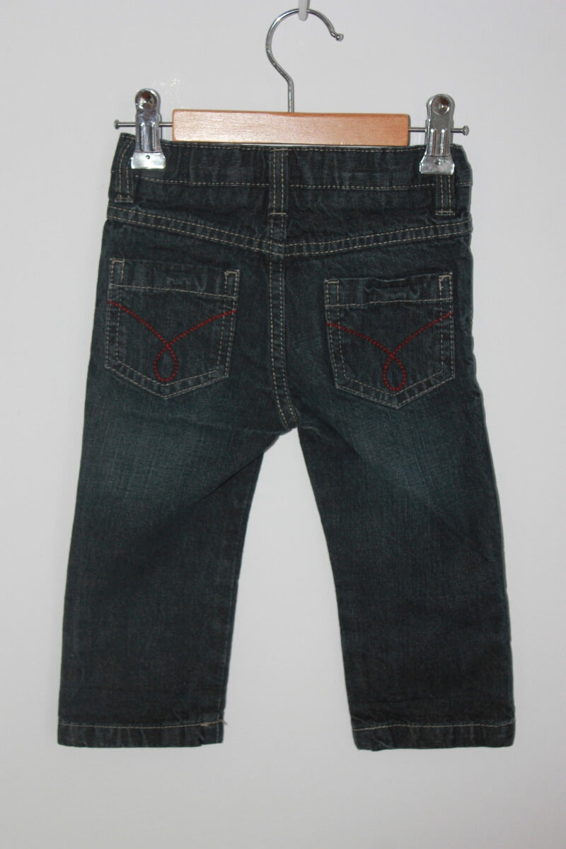 tweedehands unisex katoenen rechte jeans in maat 80 van bout'chou