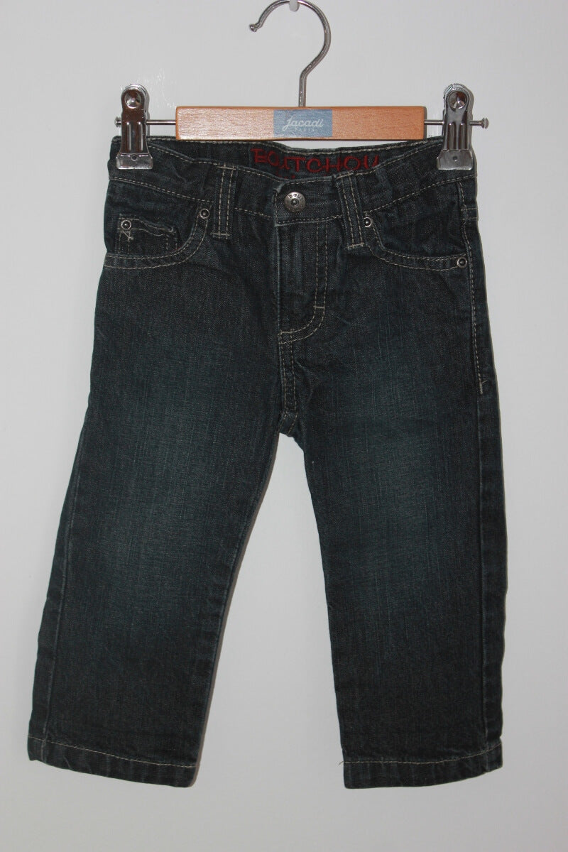 tweedehands unisex katoenen rechte jeans in maat 80 van bout'chou