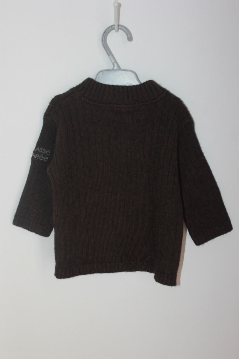 tweedehands unisex bruin vest in maat 68 chasse maree