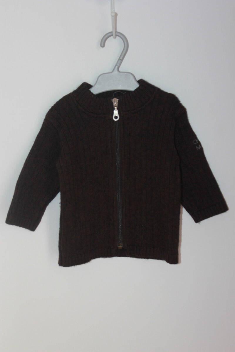 tweedehands unisex bruin vest in maat 68 chasse maree