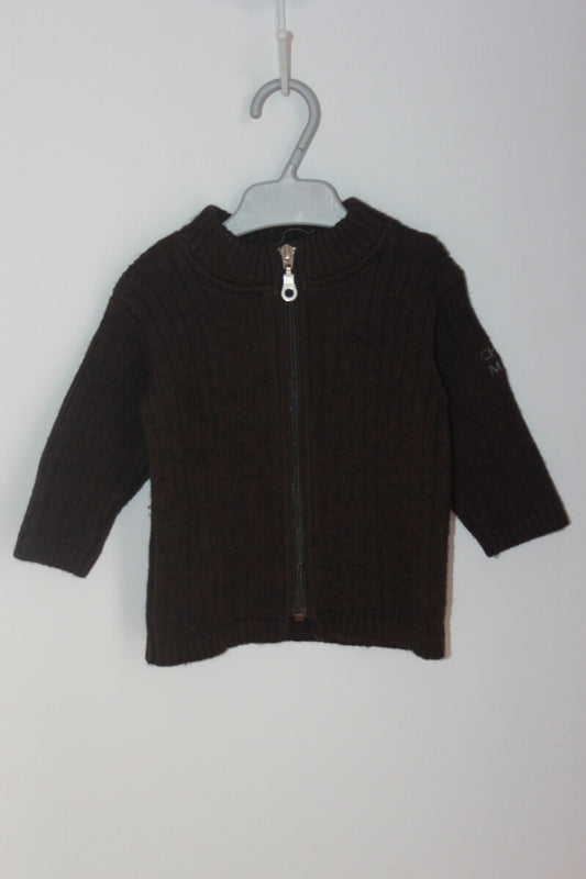 tweedehands unisex bruin vest in maat 68 chasse maree