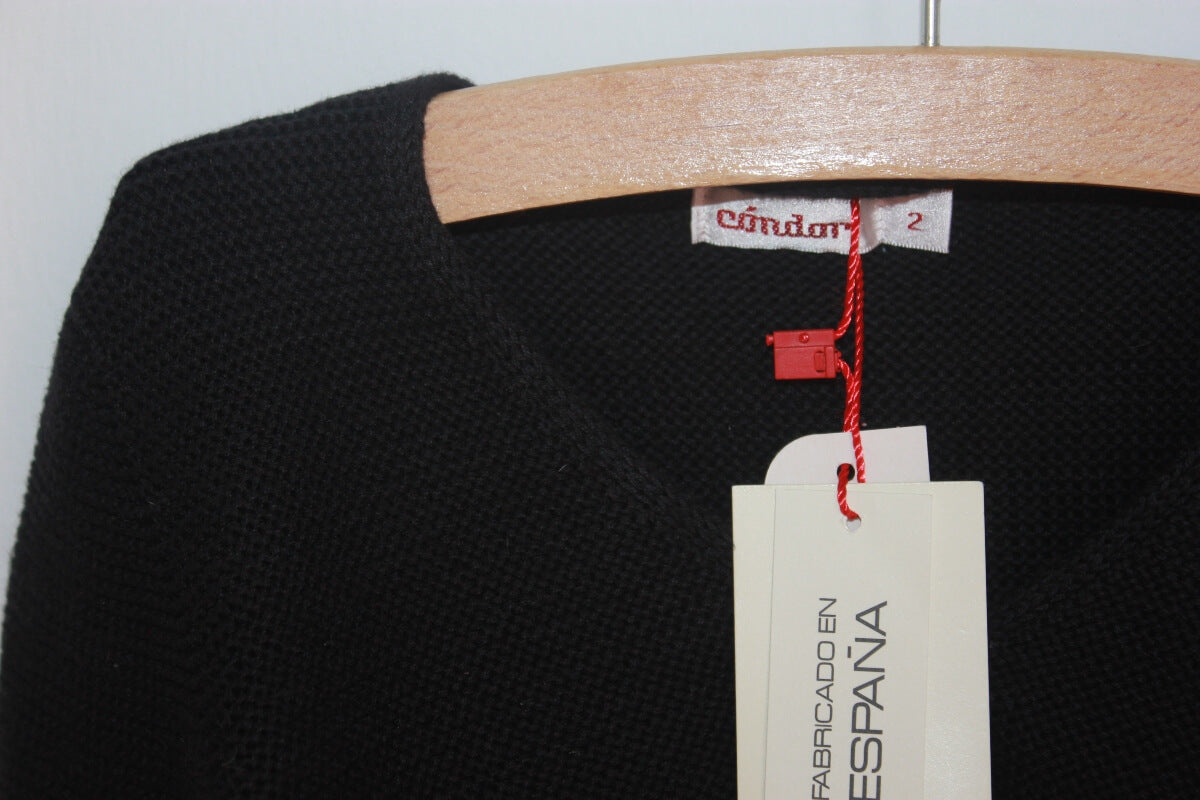 tweedehands katoenen zwart bolero vestje in maat 92 voor een meisje van condor