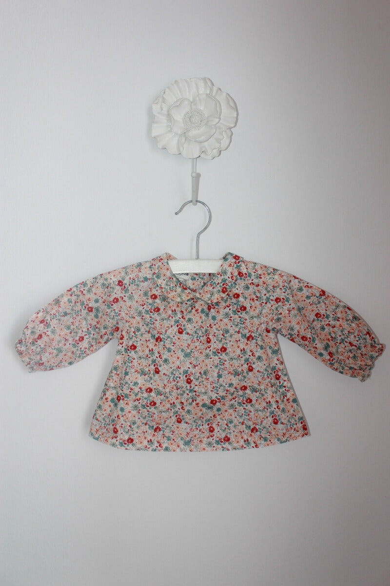 preloved katoenen liberty blouse in multicolour met lange mouwen in maat 62 van cyrillus