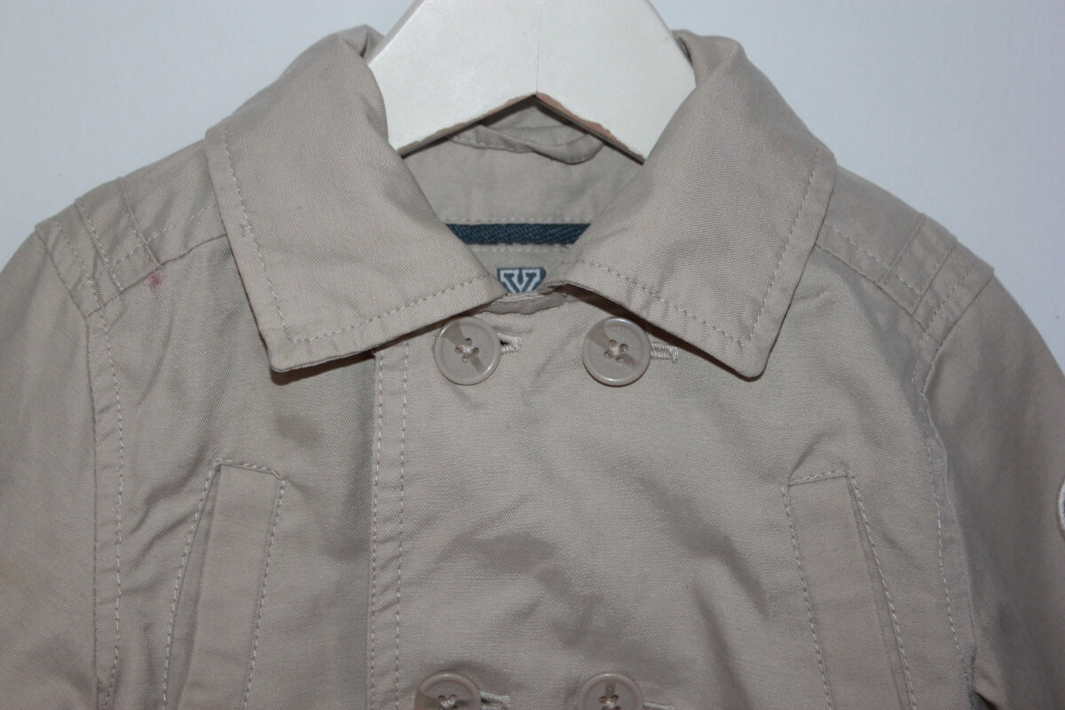 tweedehands beige trenchcoat in maat 68 voor een baby jongen van cyrillus