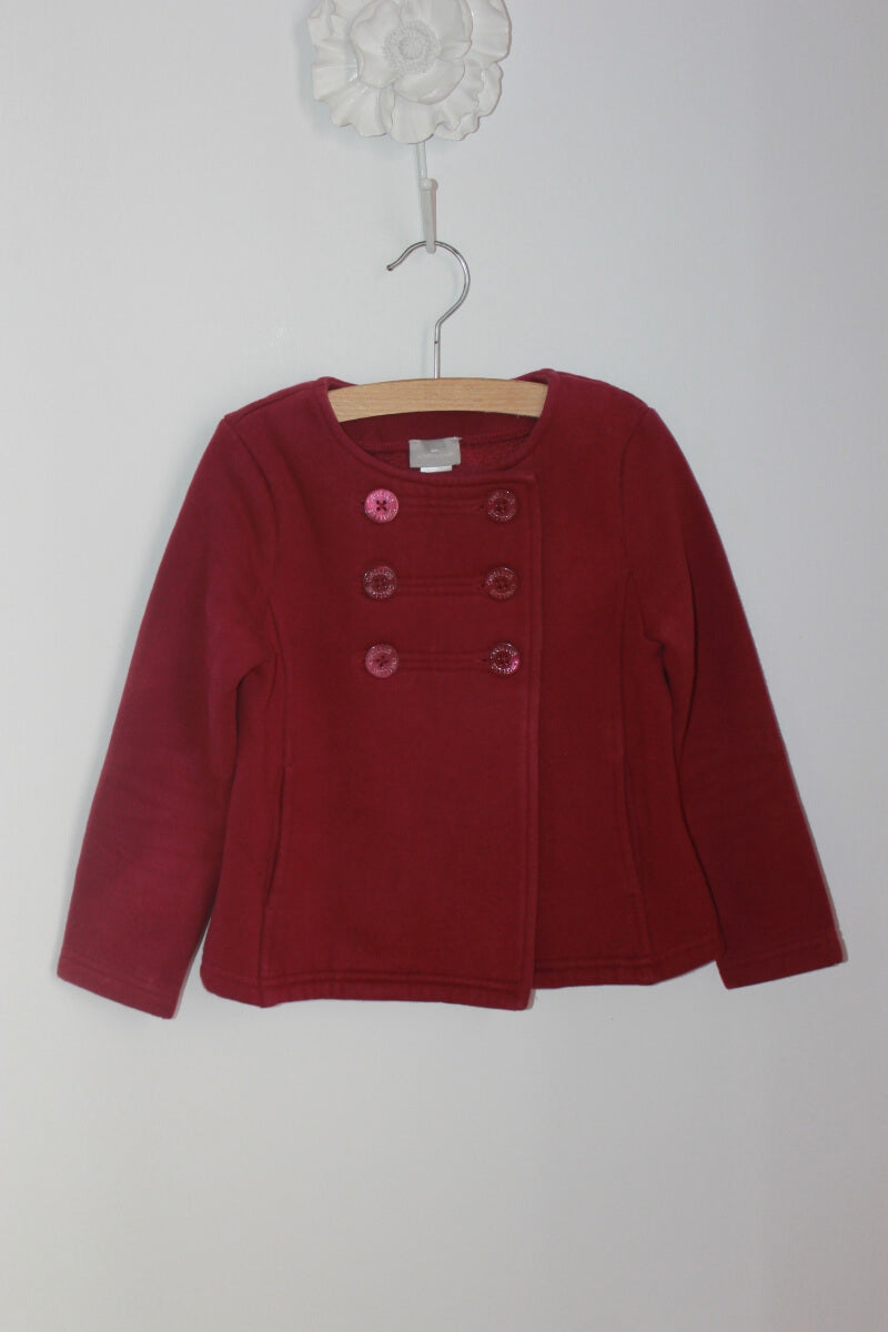 tweedehands cyclaam vest in maat 116 voor een meisje van cyrillus