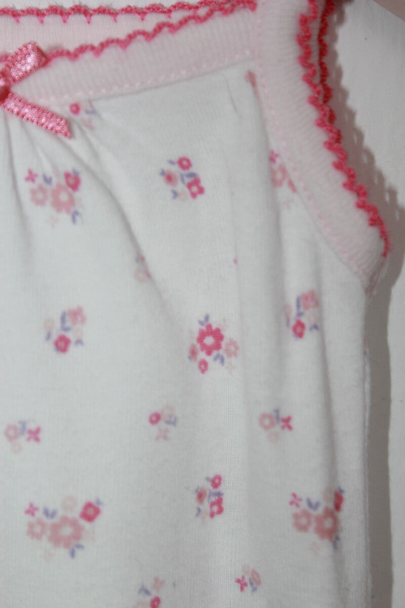 tweedehands katoenen gebloemd rompertje in multicolour met schouderbandjes maat 56 van early days