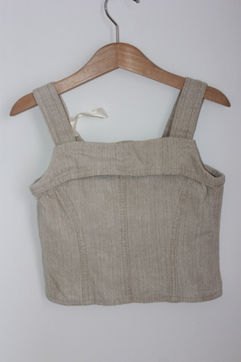 tweedehands zomerse beige top in maat 104 voor een meisje van i pinco pallino