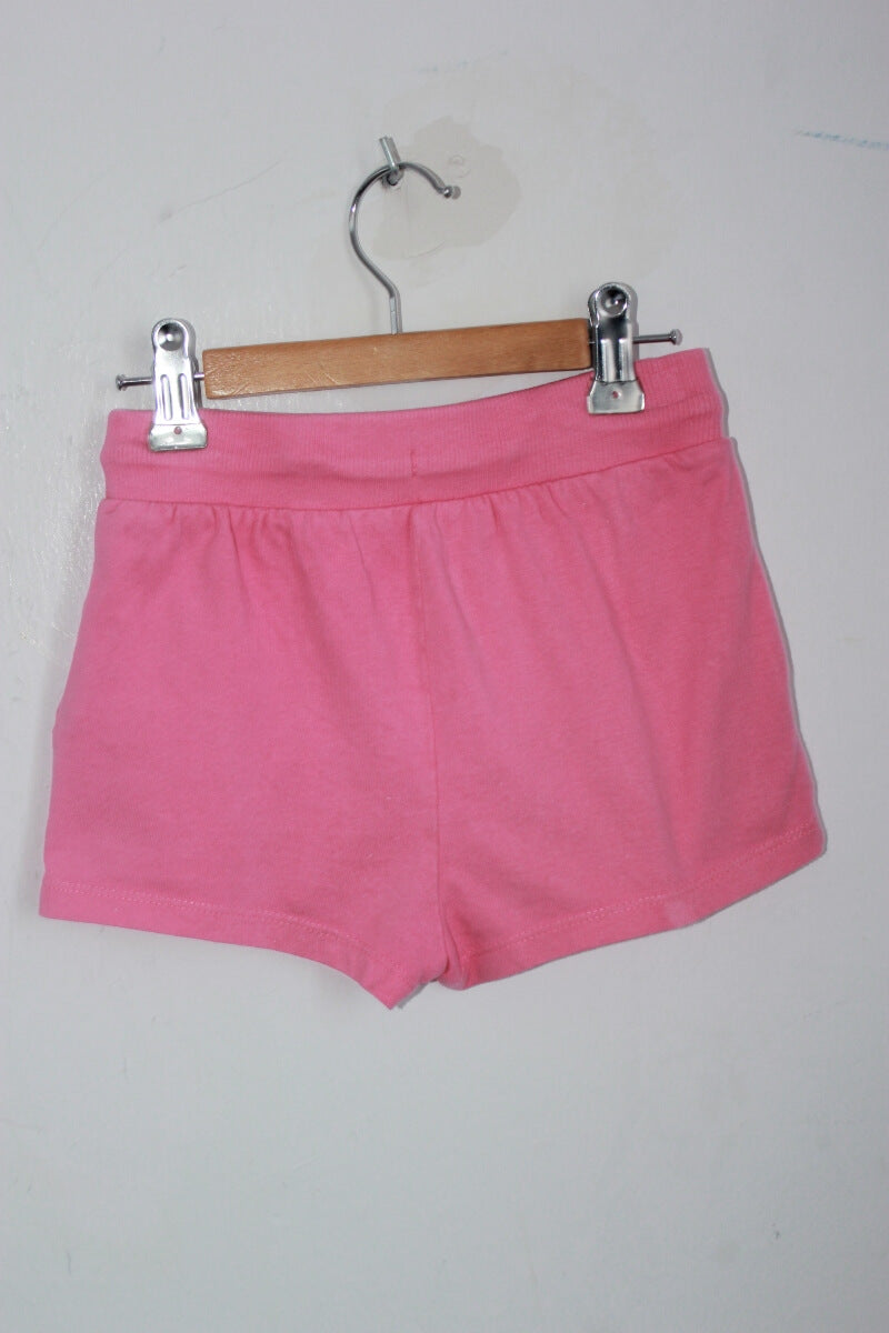 tweedehands katoenen roze zomerse korte broek in maat 110 voor een meisje van kuniboo