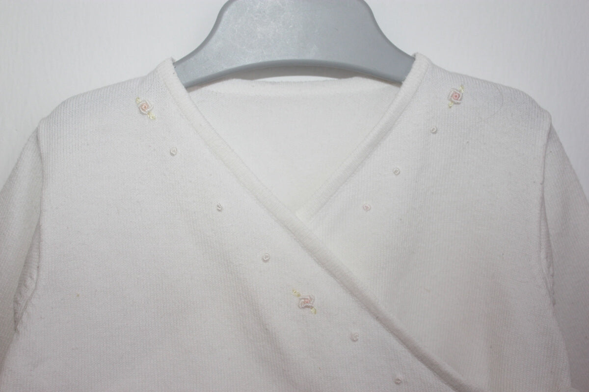 tweedehands wit vestje in maat 62 voor een baby meisje van la petite ourse