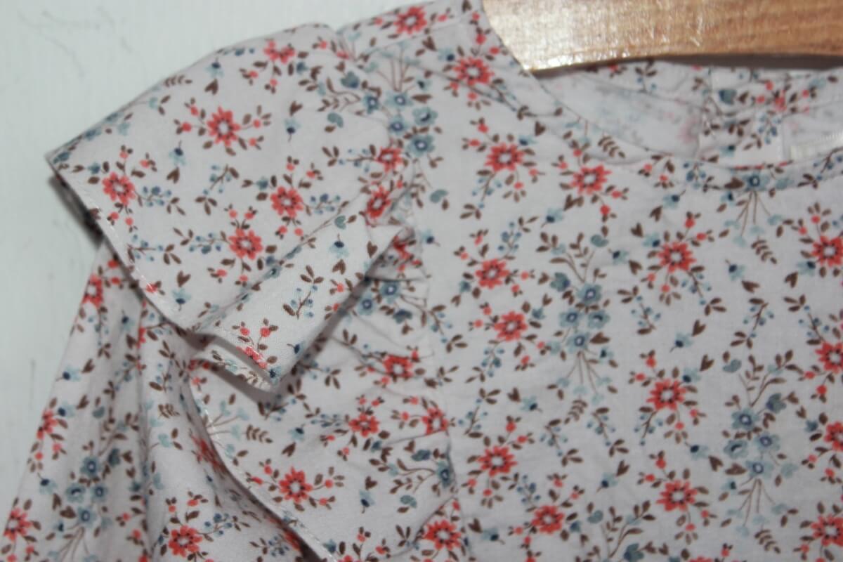 tweedehands katoenen gebloemde blouse in multicolour met lange mouwen en volants in maat 116 van lola palacios