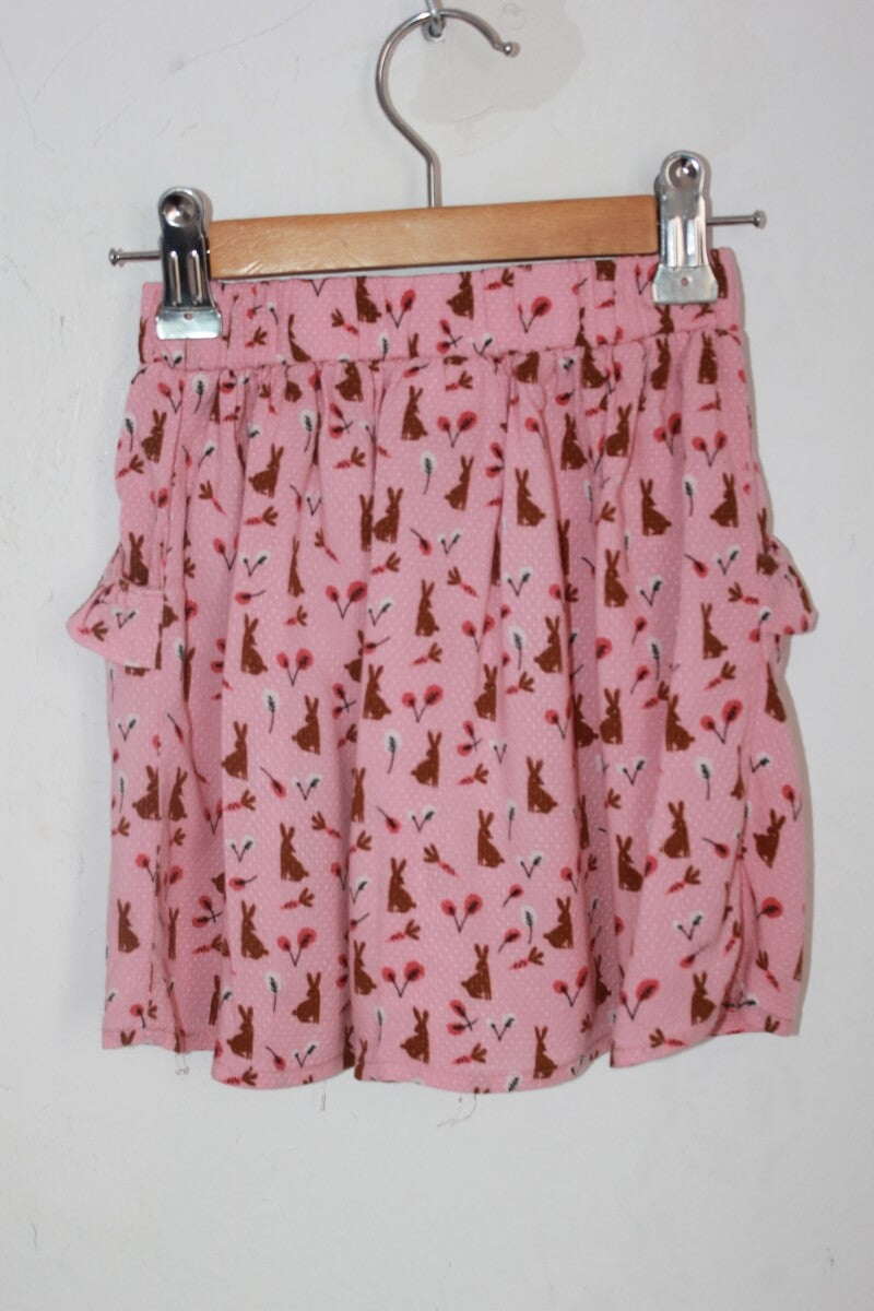 tweedehands roze rokje met konijntjes in maat 104 van milla star