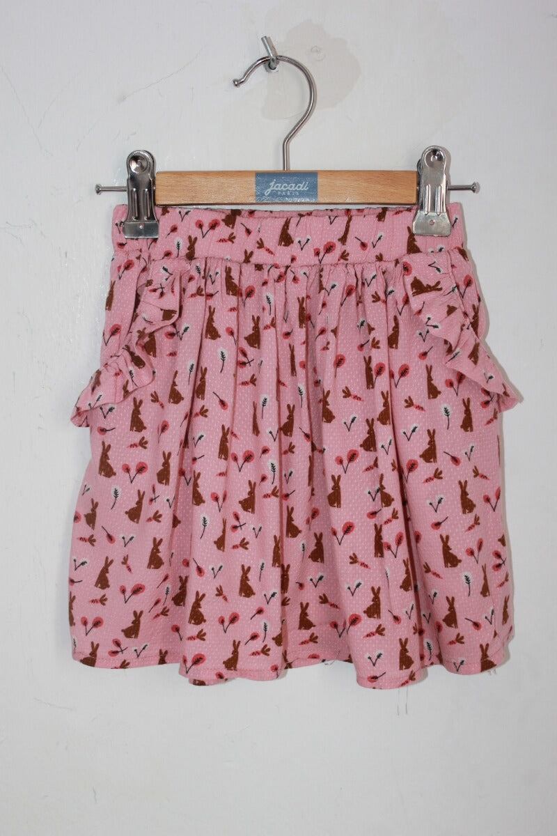 tweedehands roze rokje met konijntjes in maat 104 van milla star