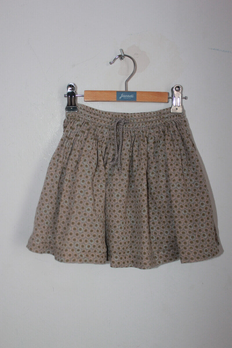 tweedehands gebloemd katoenen rokje in multicolour, maat 110 van monoprix