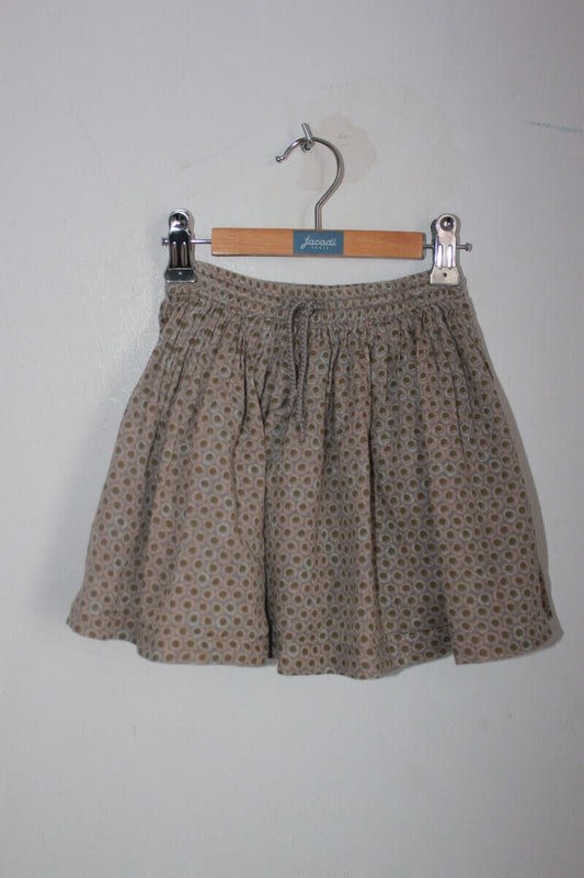 tweedehands gebloemd katoenen rokje in multicolour, maat 110 van monoprix