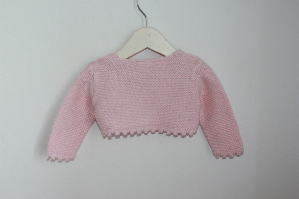 tweedehands roze bolero vestje in maat 56-62  van neck & neck