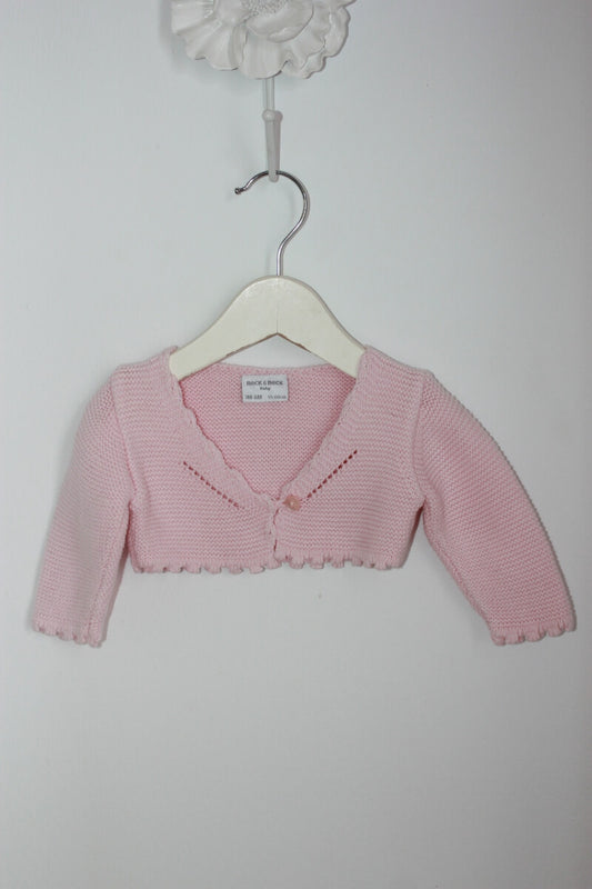 tweedehands roze bolero vestje in maat 56-62  van neck & neck