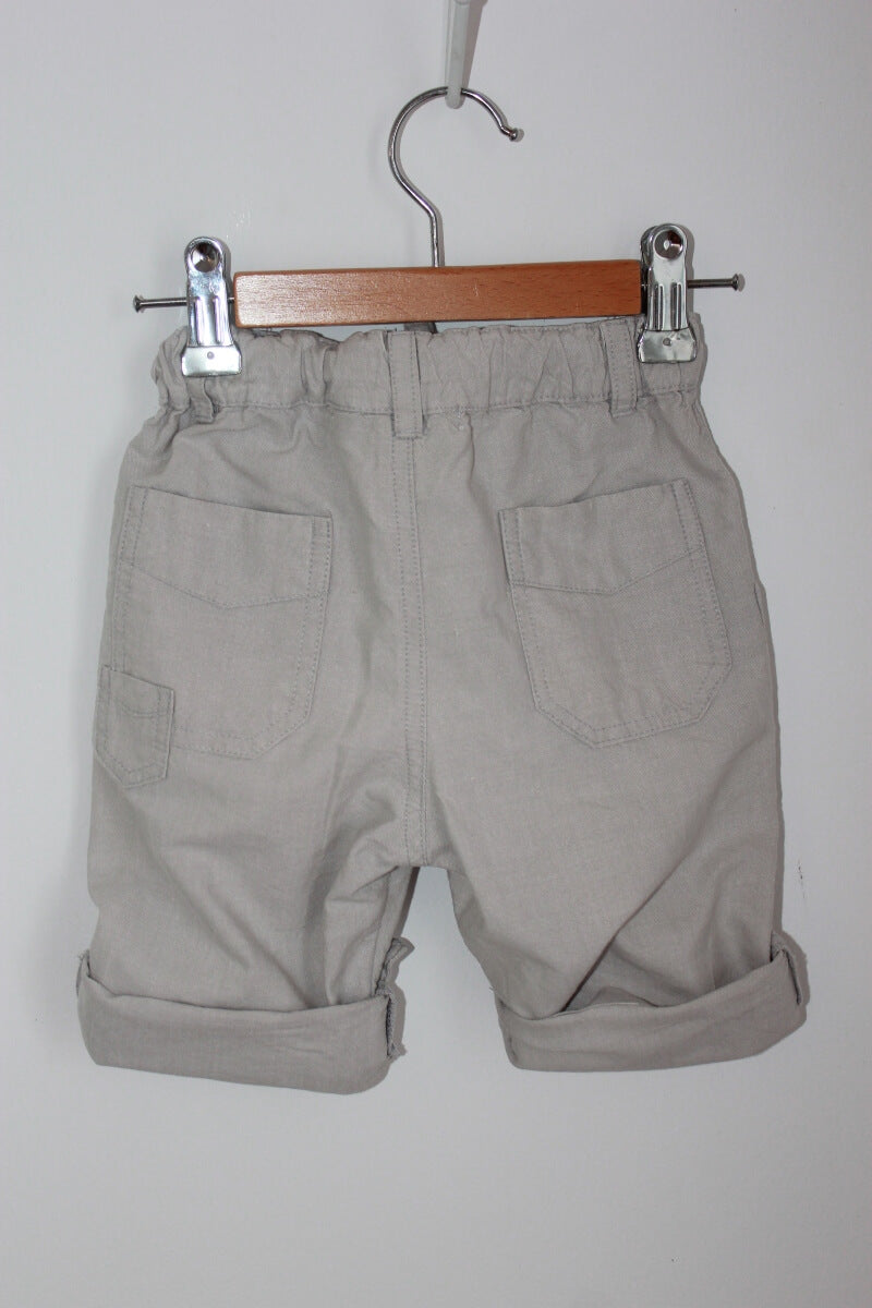 tweedehands unisex katoenen zomerse beige broek in maat 74 van normandie