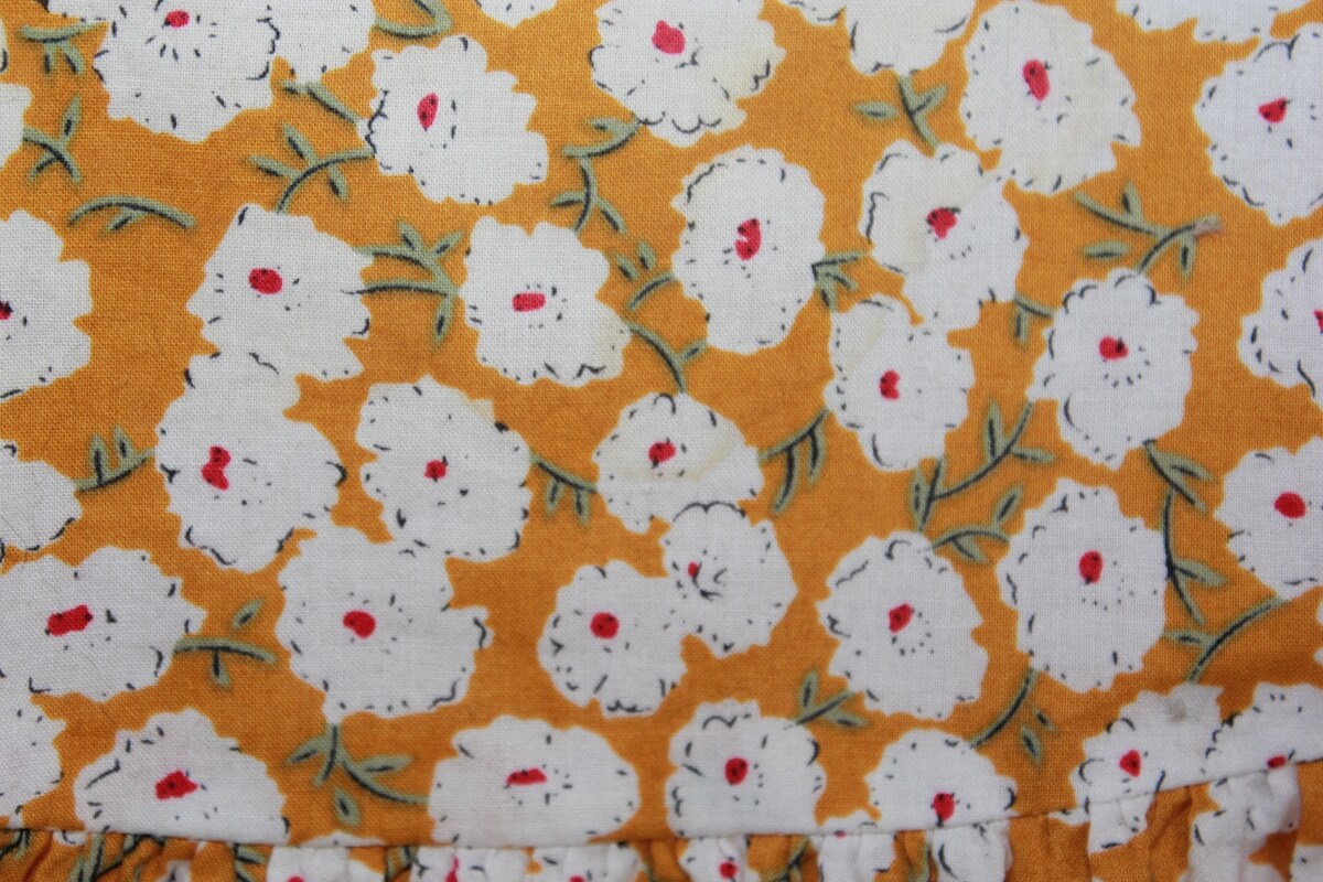 tweedehands korte liberty playsuit in multicolour met lange mouwen, maat 74 voor een baby meisje