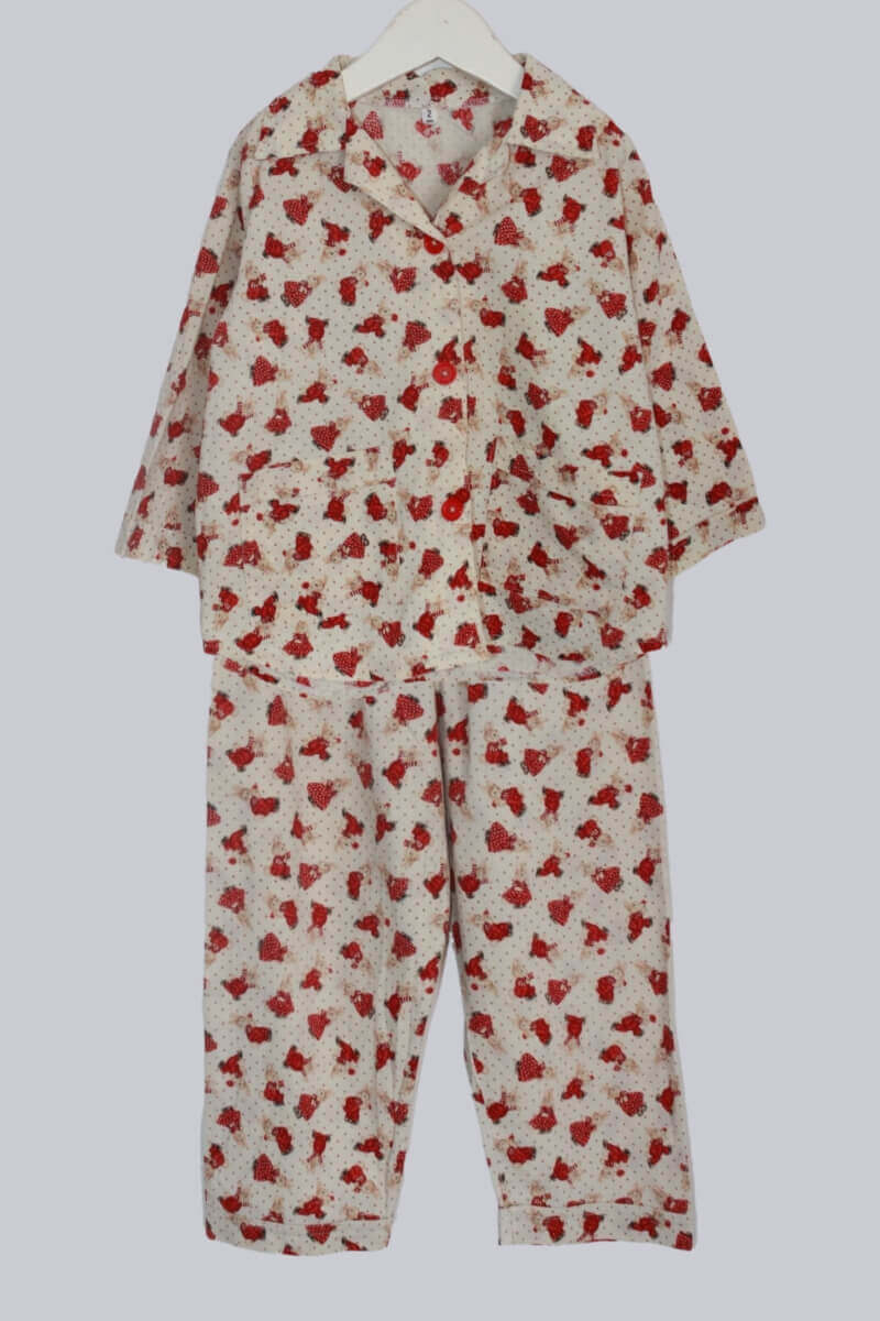 tweedehands 2-delige pyama lange mouwen maat 92 voor een meisje