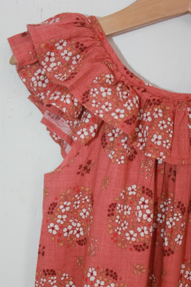 tweedehands gebloemde zomerse jurk met volant in multicolour, maat 104 van sergent major