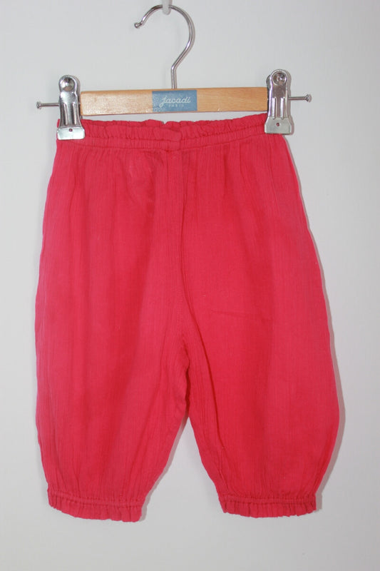 tweedehands katoenen fuchsia zomerse lange broek in maat 68 van sergent major