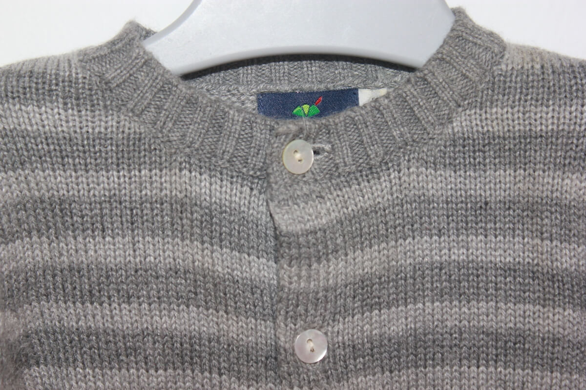 tweedehands unisex grijs gestreept vestje in maat 56 van sergent major