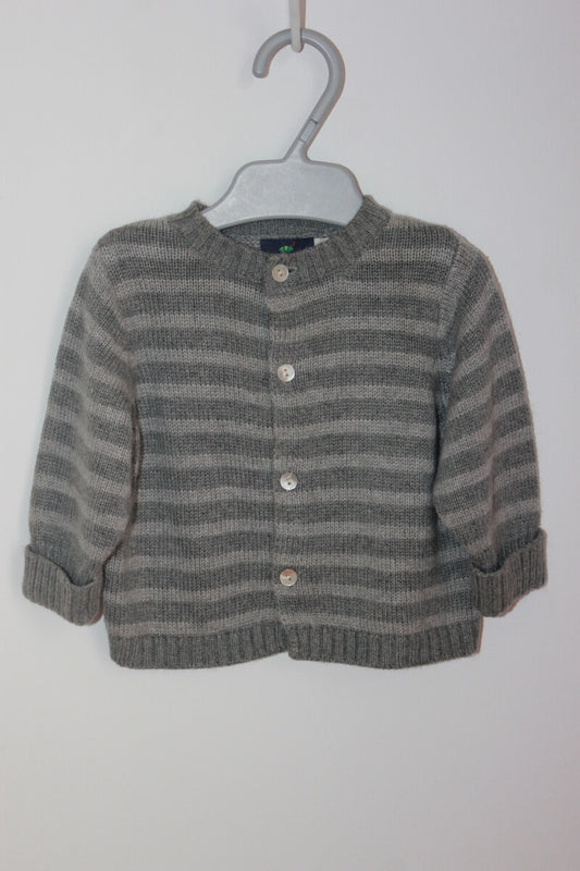 tweedehands unisex grijs gestreept vestje in maat 56 van sergent major