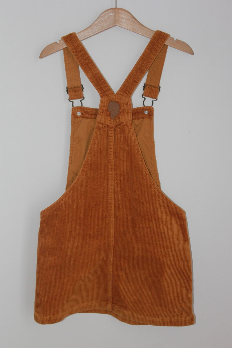 tweedehands corduroy mosterdgele overgooier in maat 122 voor een meisje van Sfera