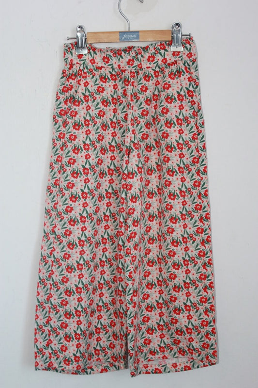 tweedehands zomerse gebloemde lange broek in multicolour maat 116 voor een meisje van tao