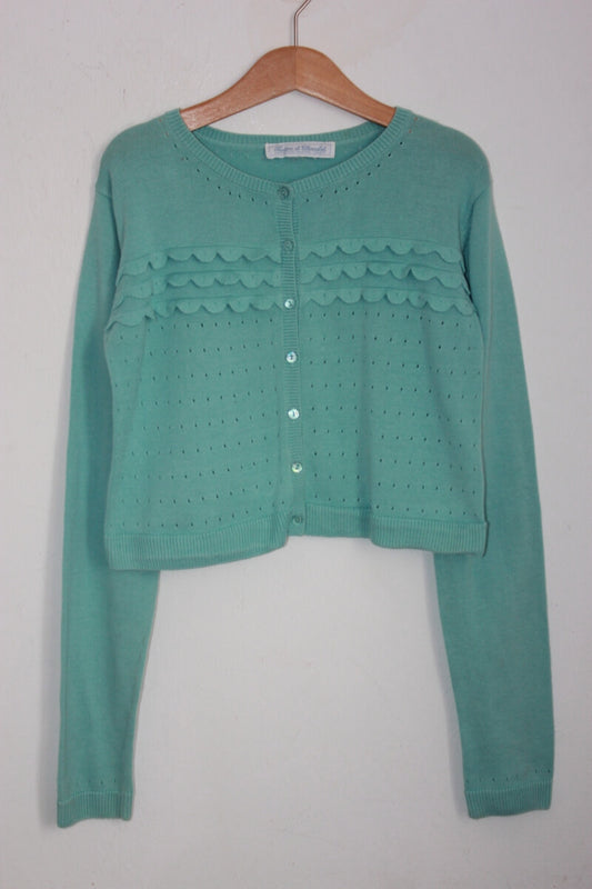 tweedehands groen vest van tartine et chocolat in maat 152 voor een meisje